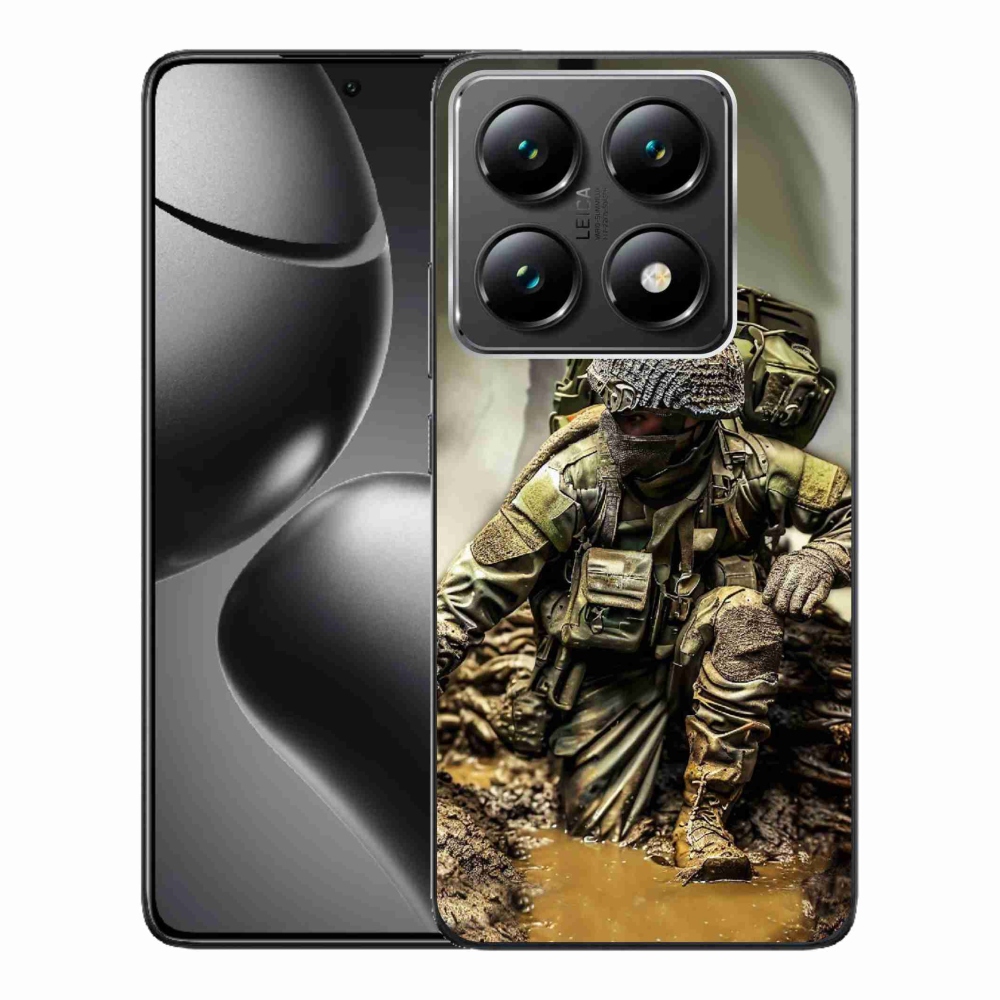 Gelový kryt mmCase na Xiaomi 14T Pro - voják