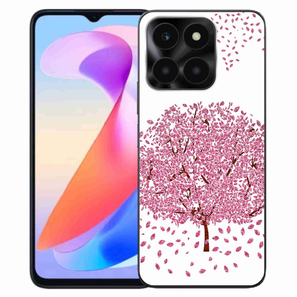 Gelový kryt mmCase na Honor X6a - kreslený strom s listy