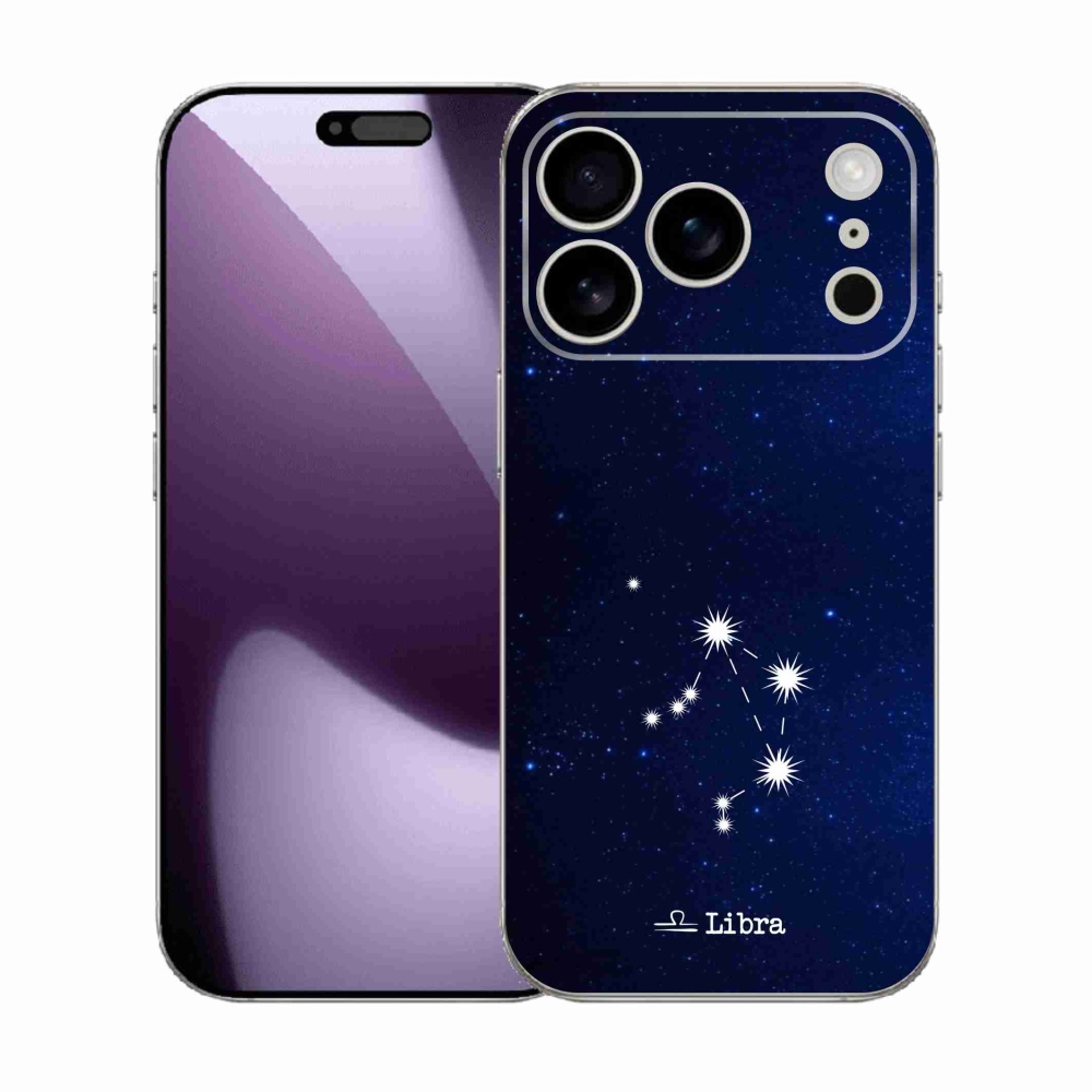 Gelový kryt mmCase na iPhone 17 Pro - souhvězdí Váhy
