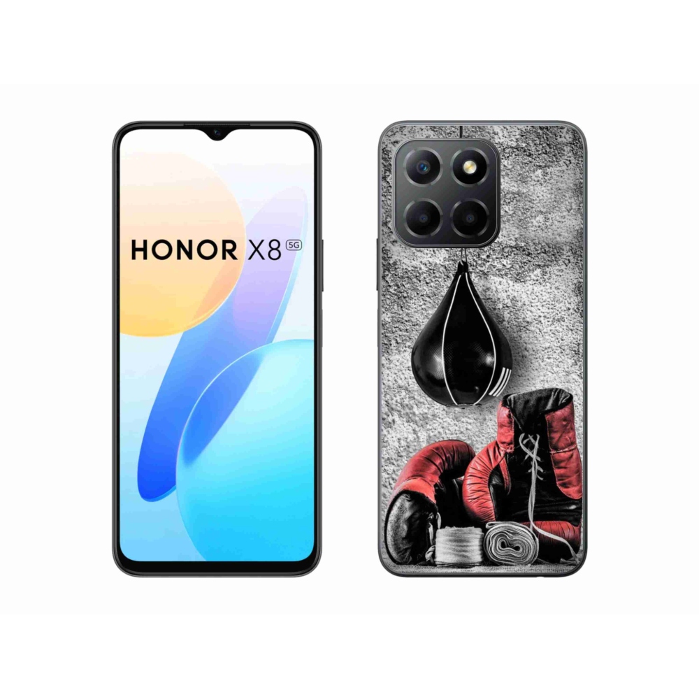 Gelový kryt mmCase na Honor X8 5G/Honor 70 Lite 5G - boxovací pytel a rukavice
