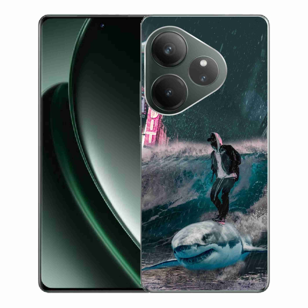 Gelový kryt mmCase na Realme GT 6 5G/GT 6T 5G - žralok