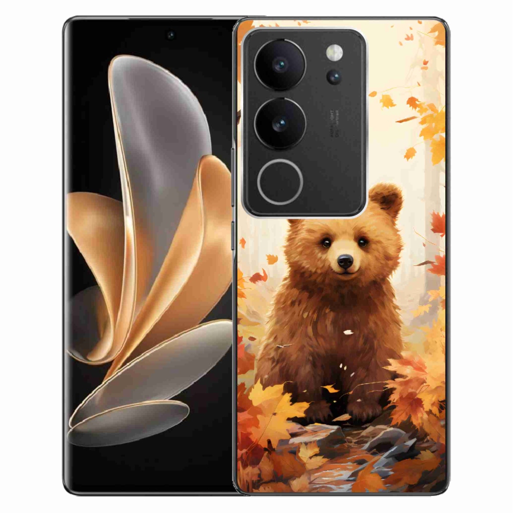 Gelový kryt mmCase na Vivo V29 5G - medvěd v lese