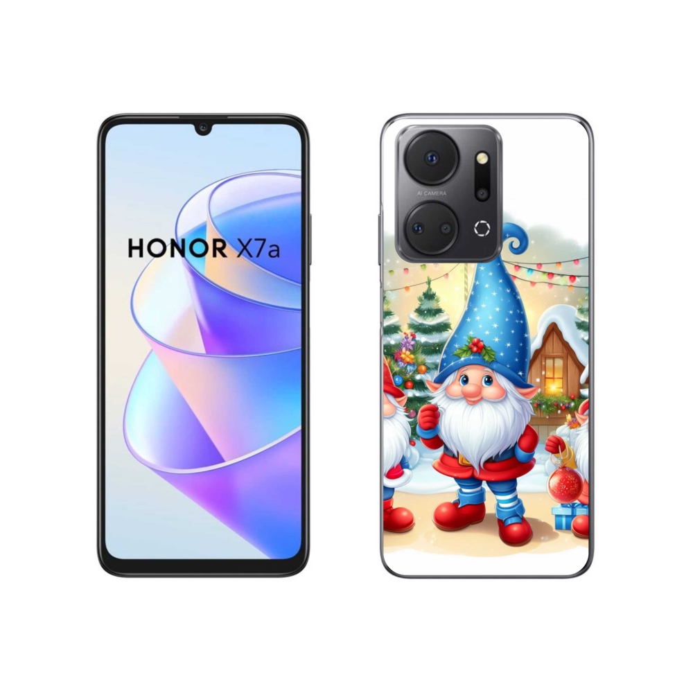 Gelový kryt mmCase na Honor X7a - vánoční skřítci