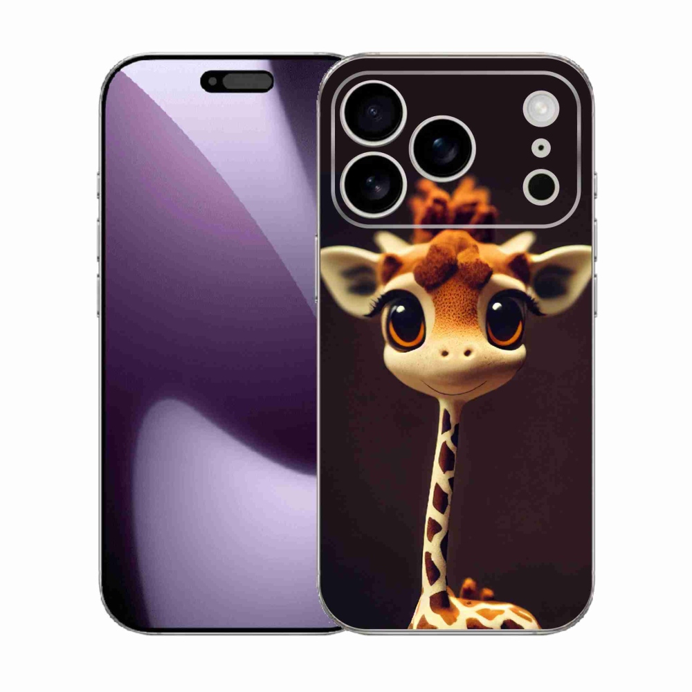 Gelový kryt mmCase na iPhone 17 Pro - malá žirafa