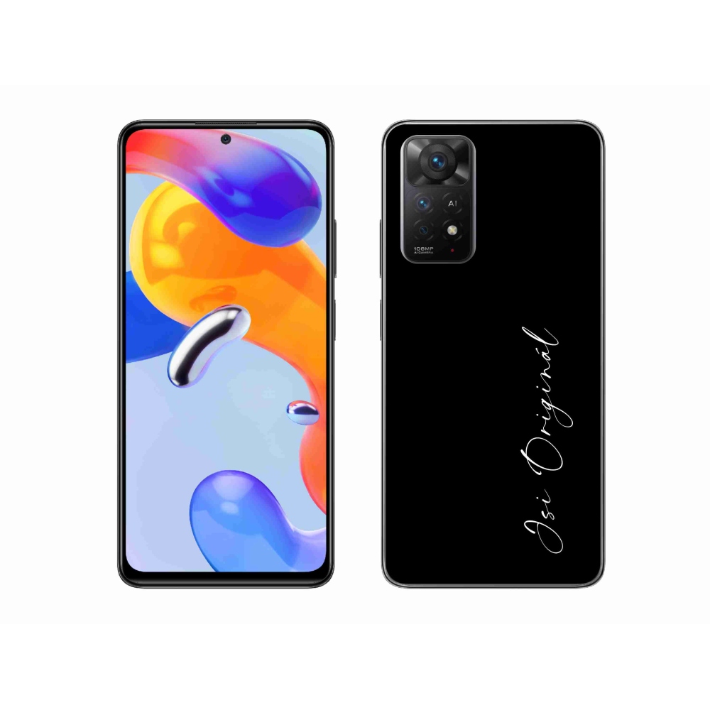 Gelový kryt mmCase na Xiaomi Redmi Note 11 Pro 4G/5G - jsi originál černé pozadí