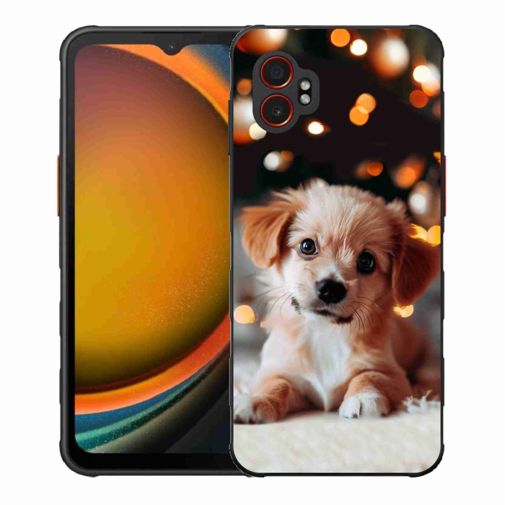 Gelový kryt mmCase na Samsung Galaxy Xcover 7 Pro - štěňátko