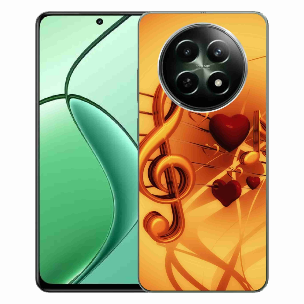 Gelový kryt mmCase na Realme 12 5G/12x 5G - noty