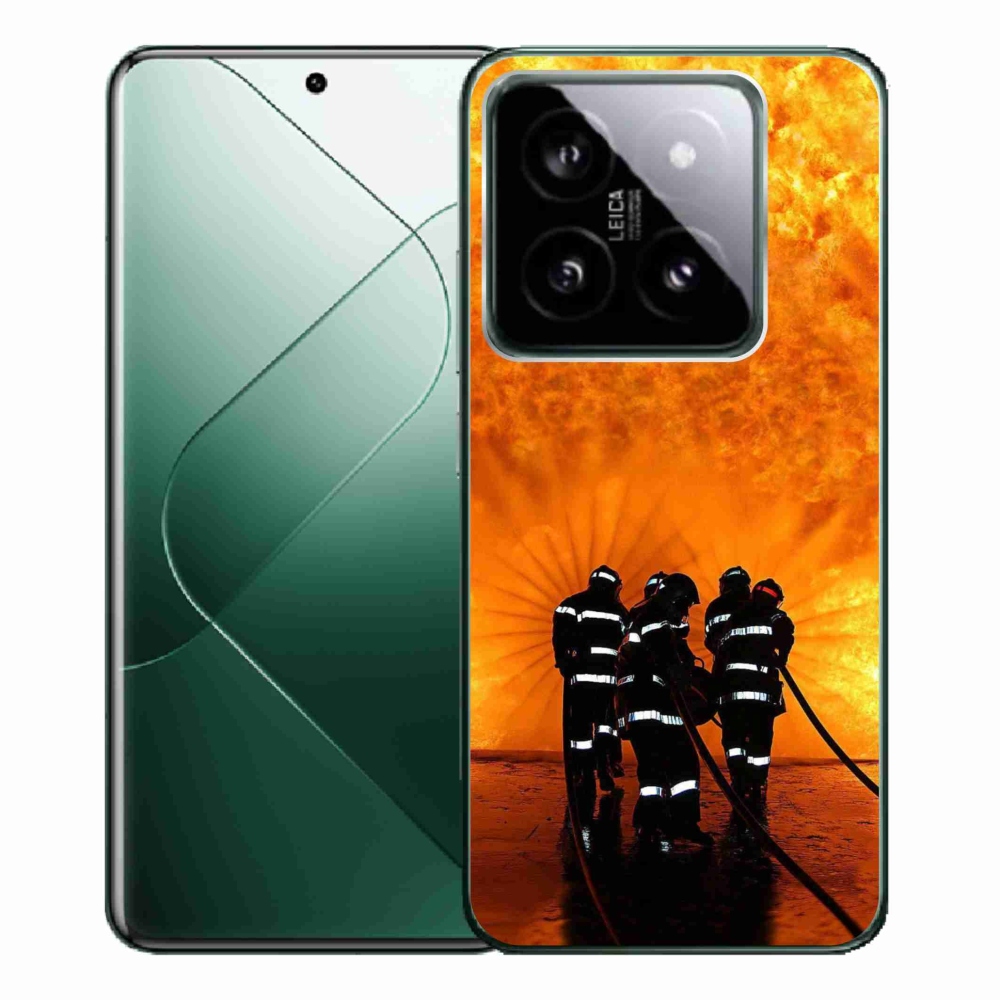 Gelový kryt mmCase na Xiaomi 14 Pro - požár