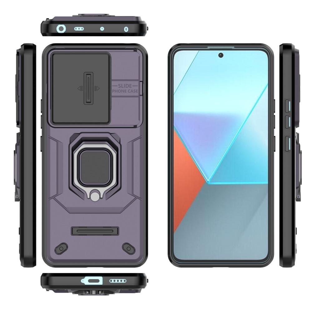 Lens odolný hybridní kryt na Xiaomi Redmi Note 13 Pro 5G/Poco X6 5G - fialový
