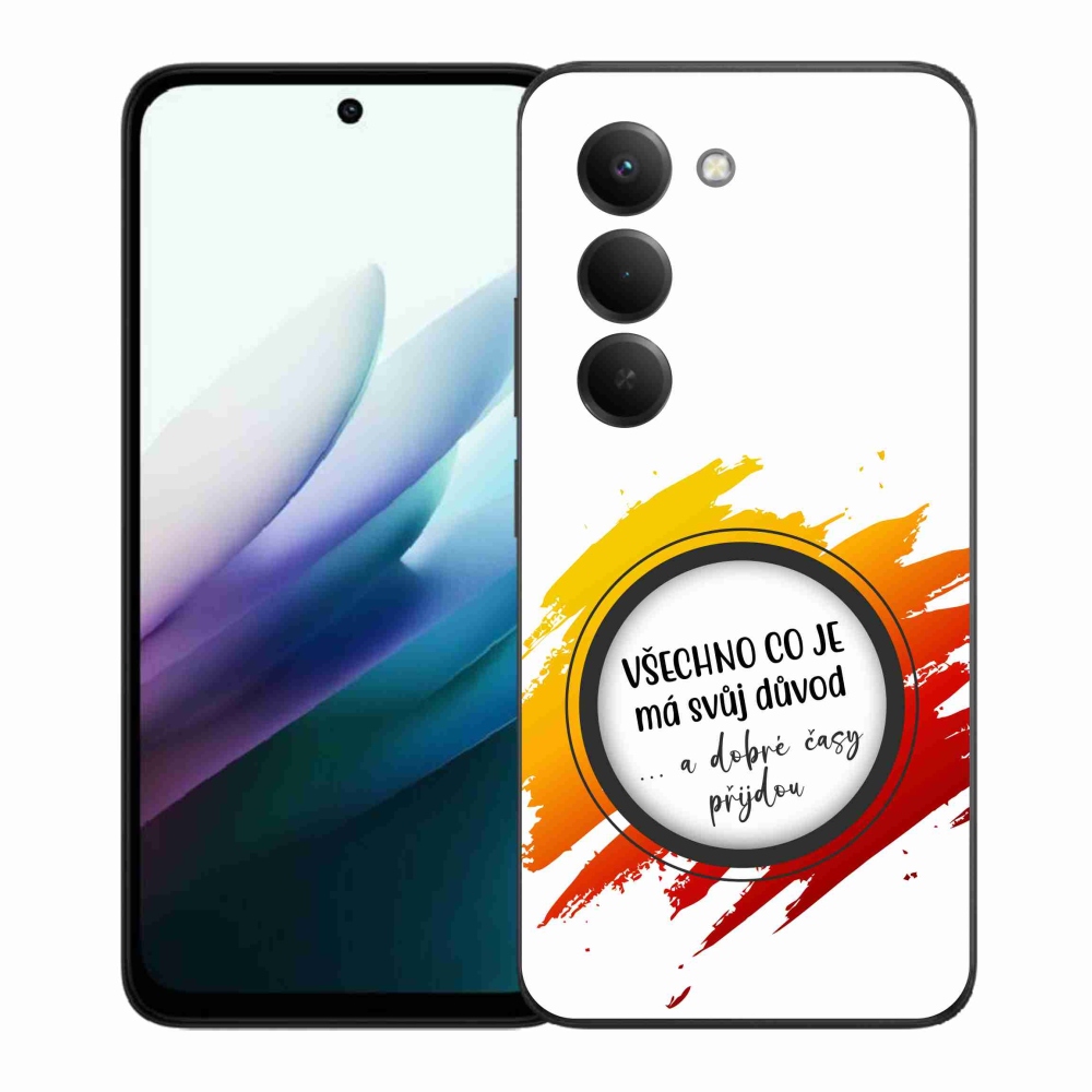 Gelový kryt mmCase na Xiaomi Redmi 15 4G/5G (171mm) - citát 3 bílé pozadí