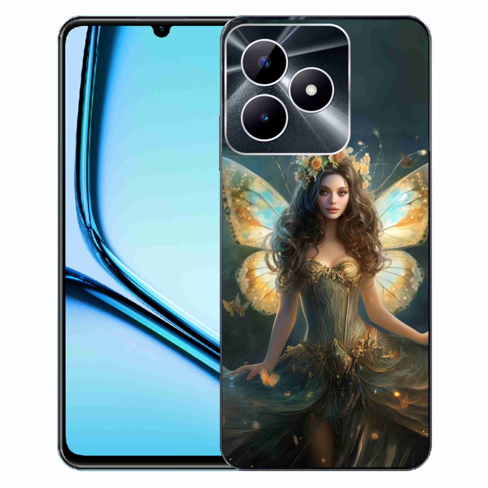 Gelový kryt mmCase na Realme Note 50 - motýlí žena