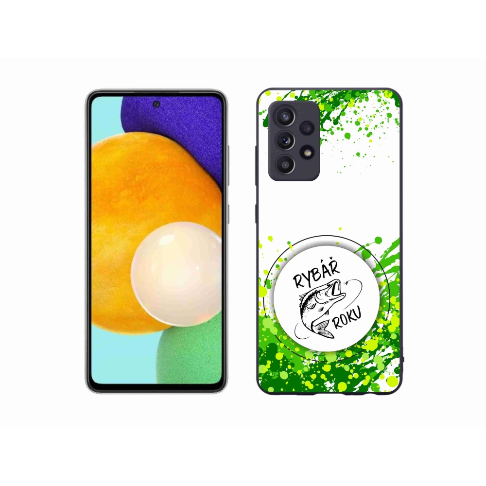 Gelový kryt mmCase na Samsung Galaxy A52/A52 5G - rybář roku bílé pozadí