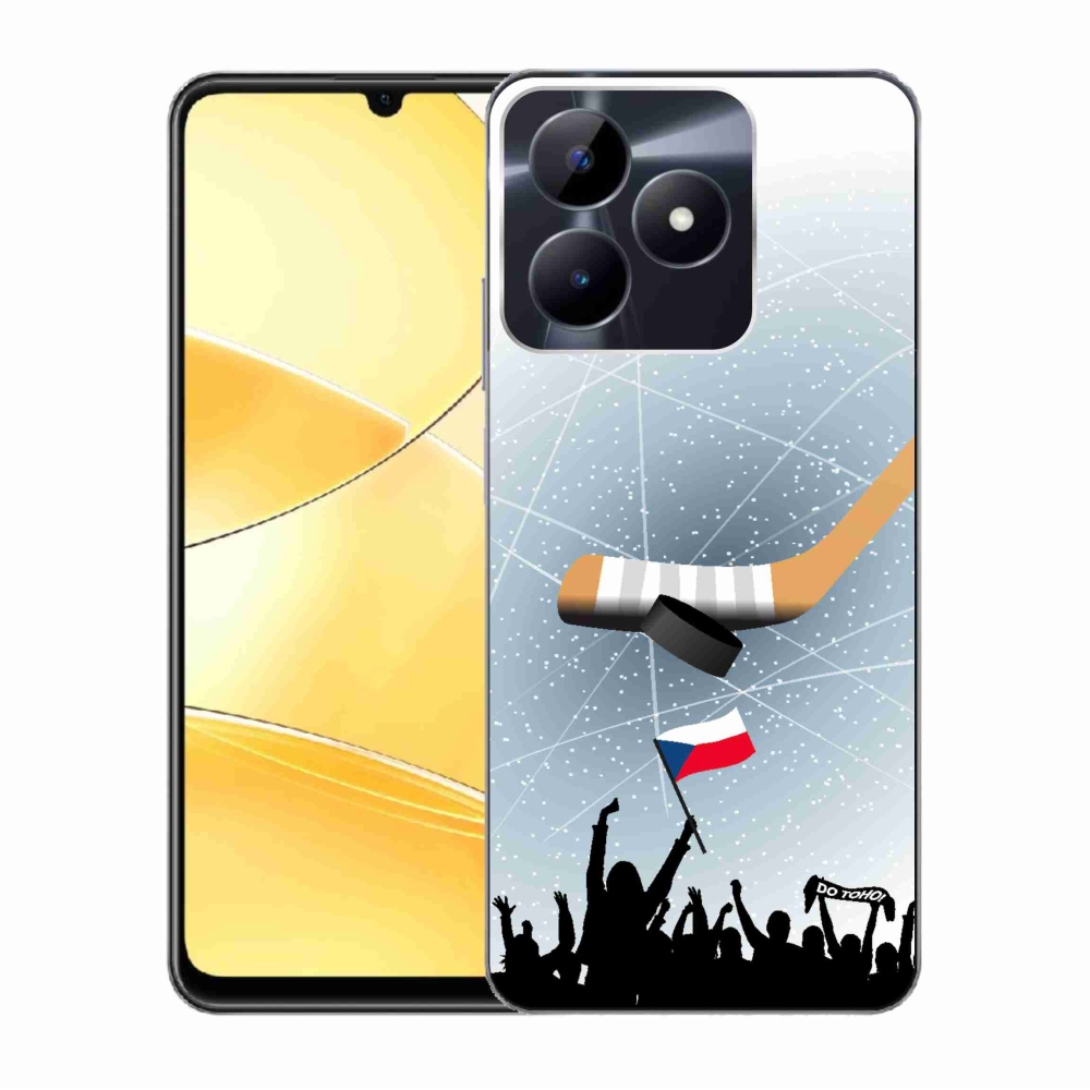 Gelový kryt mmCase na Realme C51/C53 - fanoušci hokeje
