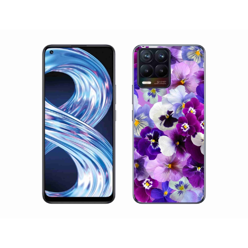 Gelový kryt mmCase na Realme 8 Pro - květiny 9