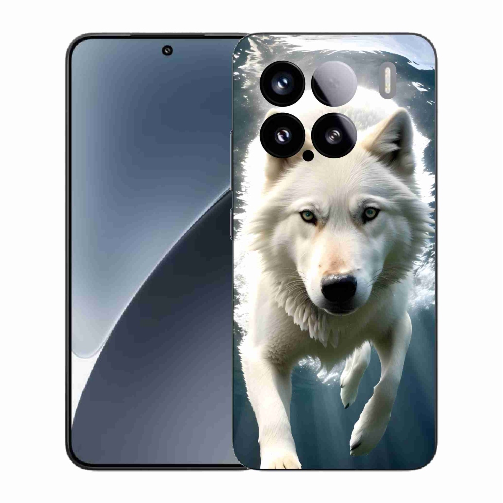 Gelový kryt mmCase na Xiaomi 15 - bílý vlk