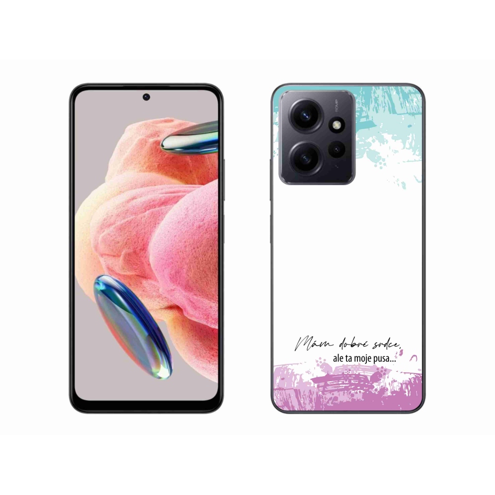 Gelový kryt mmCase na Xiaomi Redmi Note 12 4G - vtipný text 3 bílé pozadí