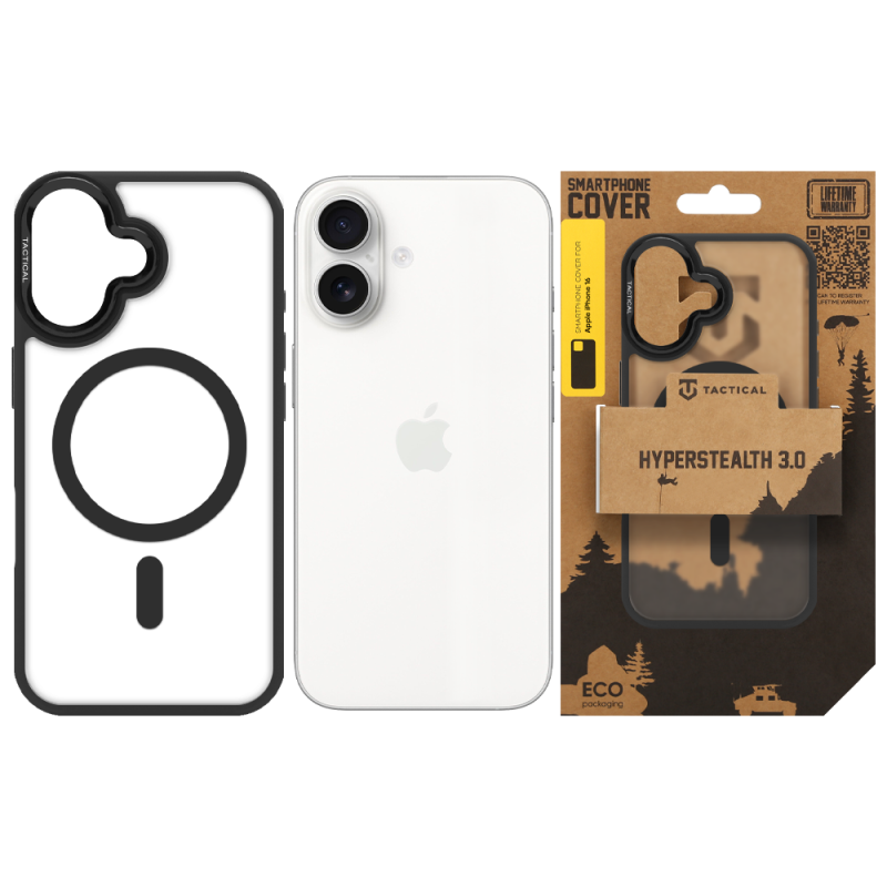 Tactical MagForce Hyperstealth 3.0 Kryt pro Apple iPhone 16 Asphalt