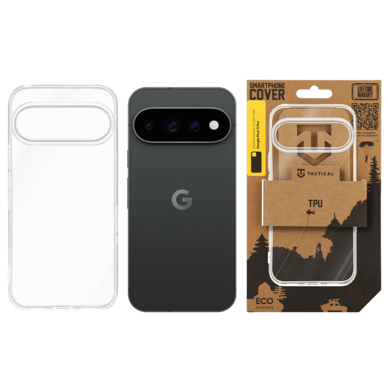 Tactical TPU Kryt pro Google Pixel 11 Pro Transparent
