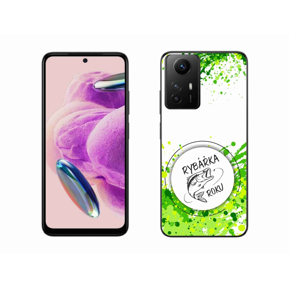 Gelový kryt mmCase na Xiaomi Redmi Note 12S - rybářka roku bílé pozadí