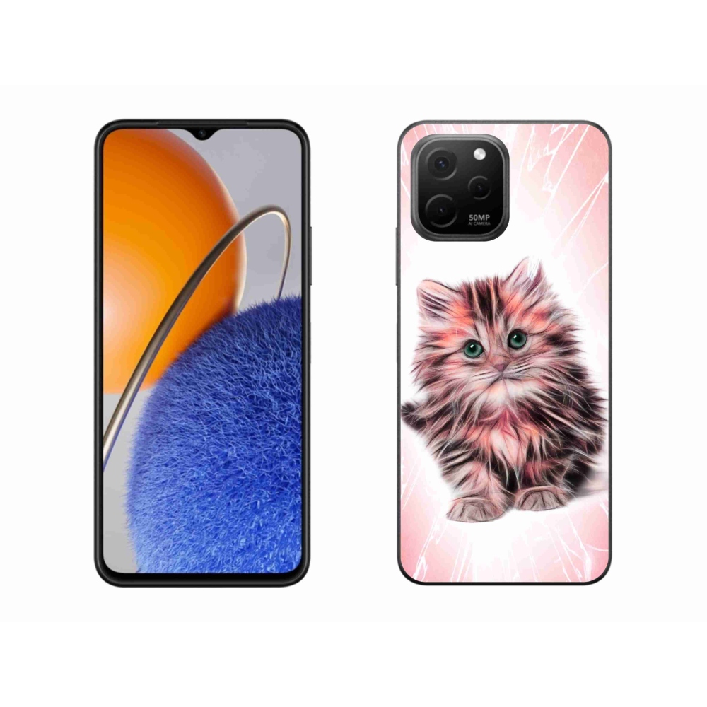 Gelový kryt mmCase na Huawei Nova Y61 - roztomilé kotě