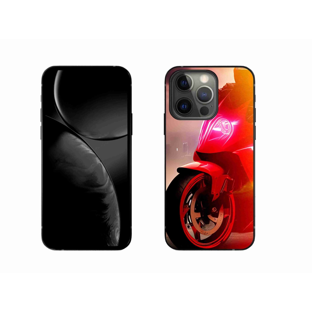 Gelový kryt mmCase na iPhone 13 Pro - motorka