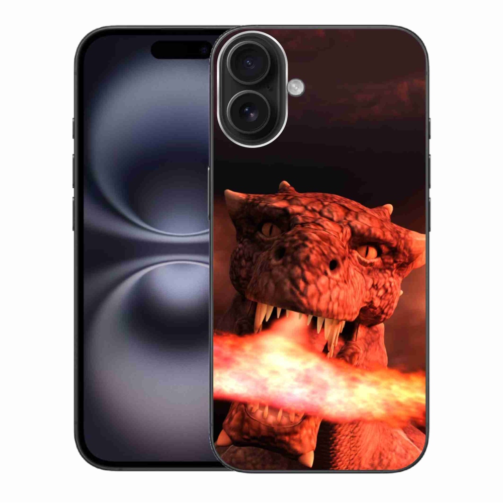 Gelový kryt mmCase na iPhone 16 Plus - drak
