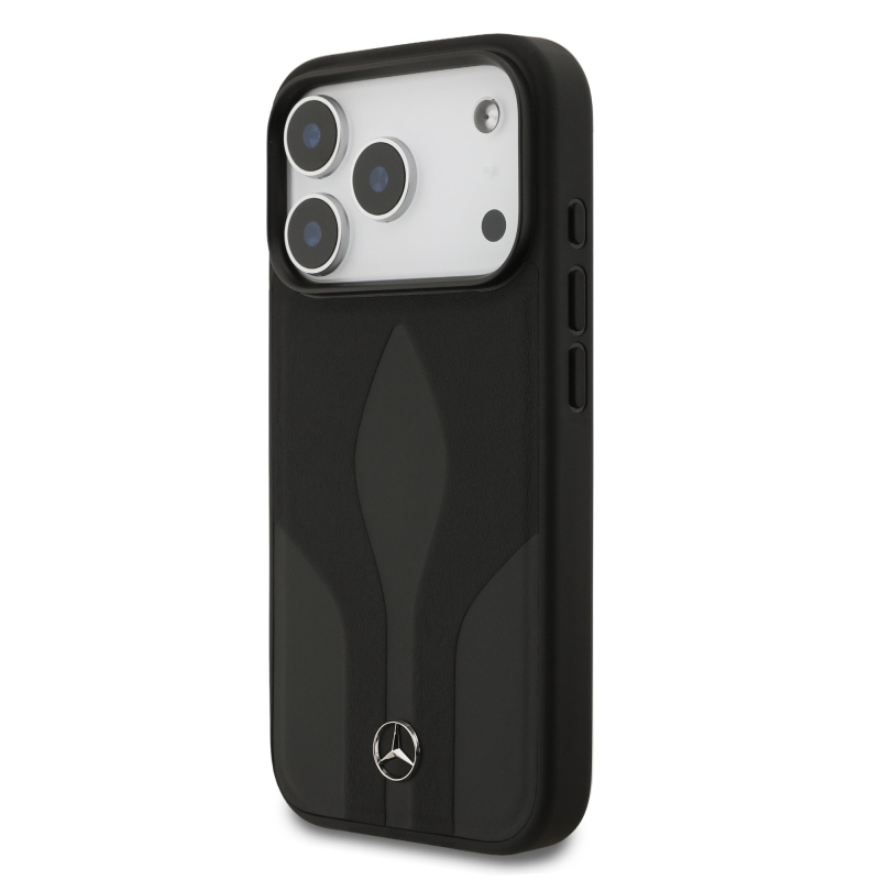 Mercedes Leather The Move MagSafe Zadní Kryt pro iPhone 17 Pro Black
