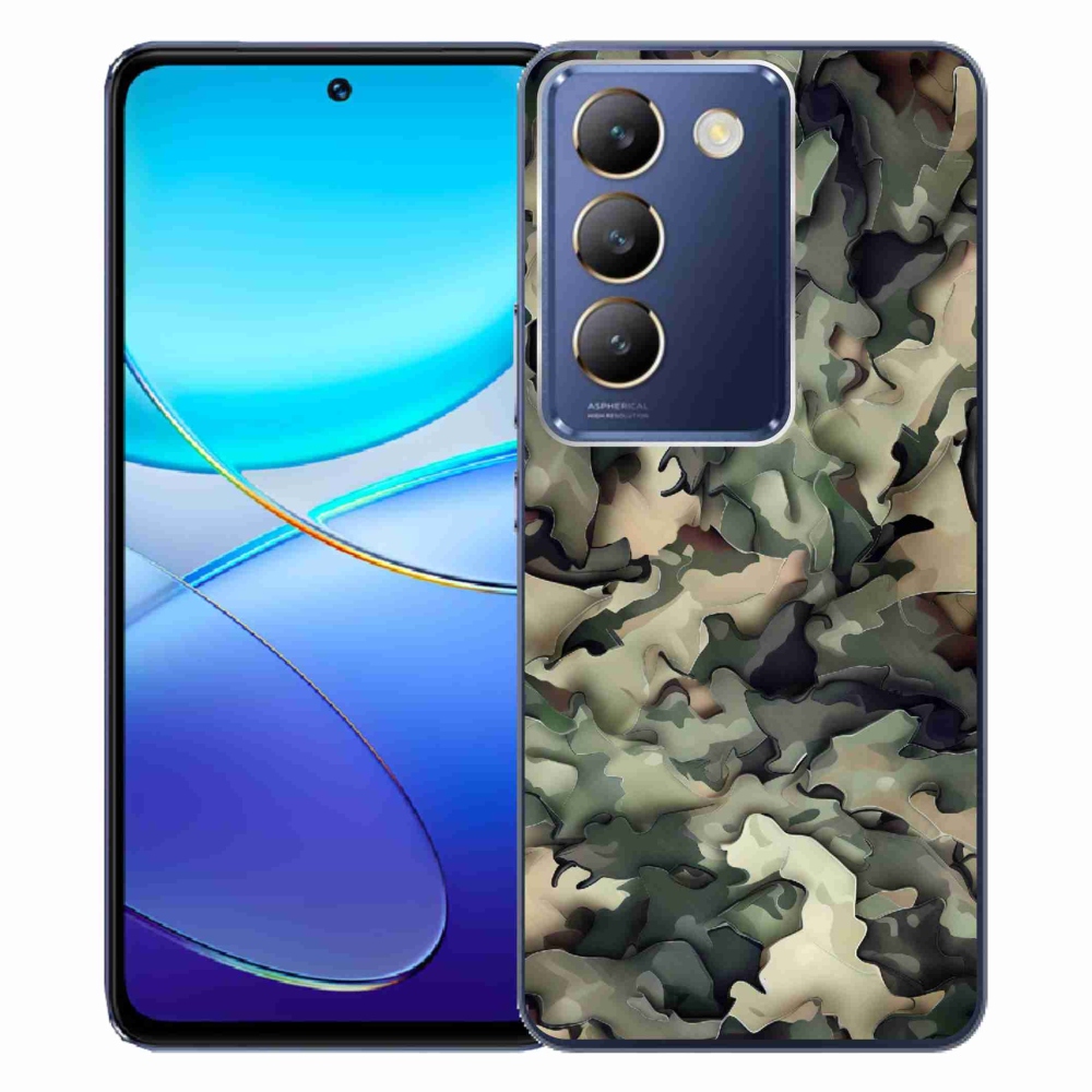 Gelový kryt mmCase na Vivo V40 SE 4G/5G - maskáčový vzor 9