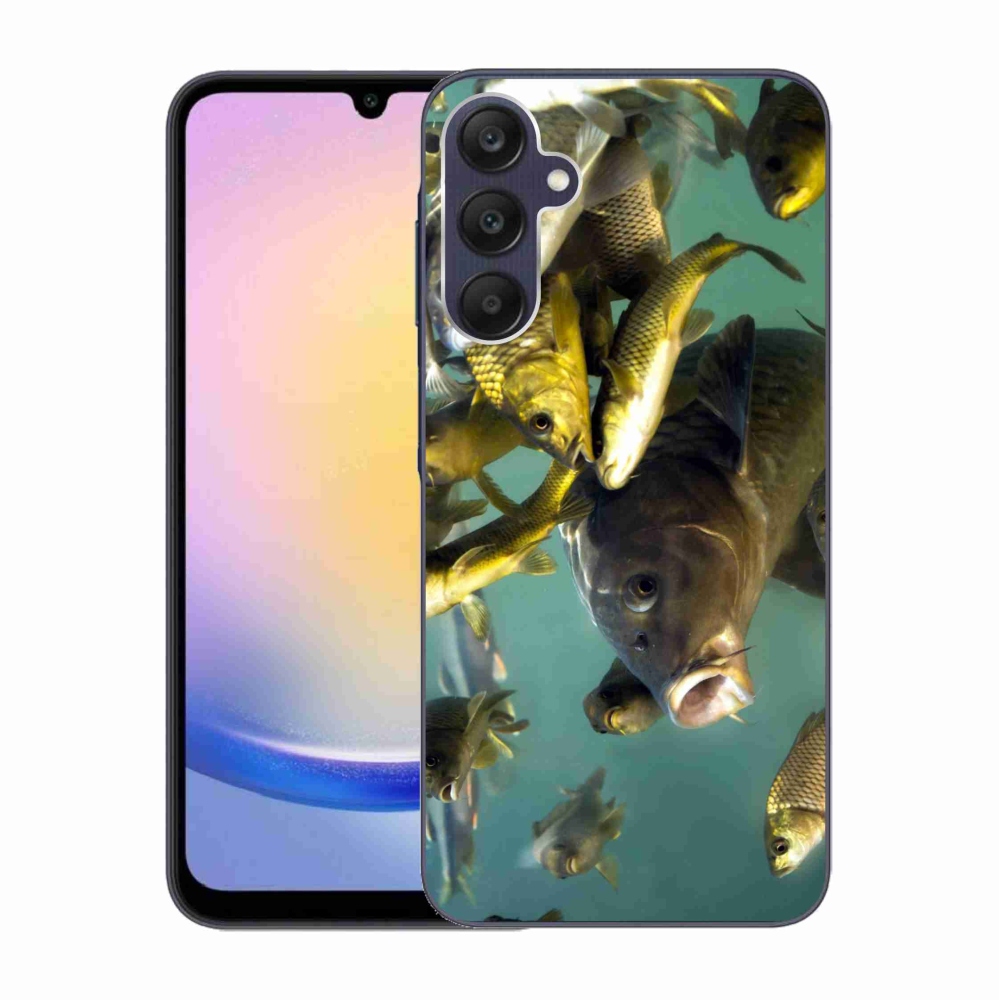 Gelový obal mmCase na Samsung Galaxy A25 5G - hejno ryb