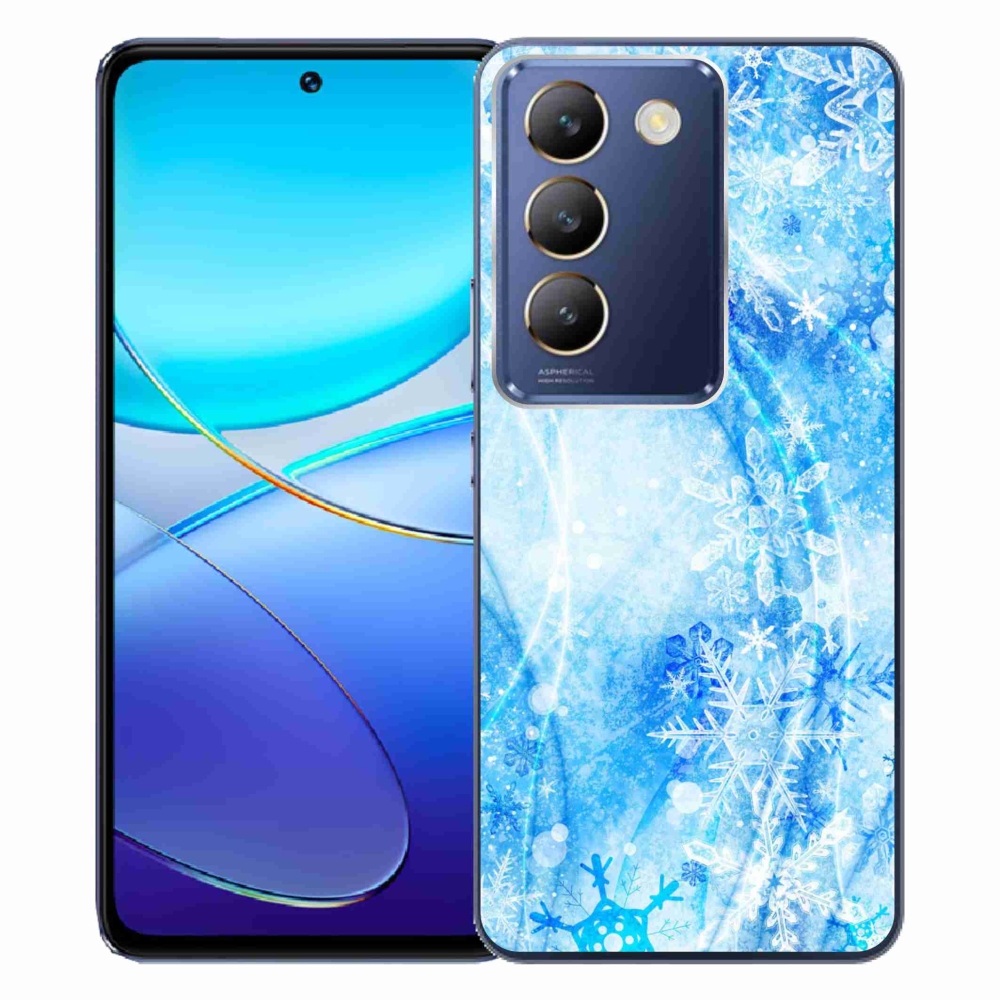 Gelový kryt mmCase na Vivo V40 SE 4G/5G - sněhové vločky