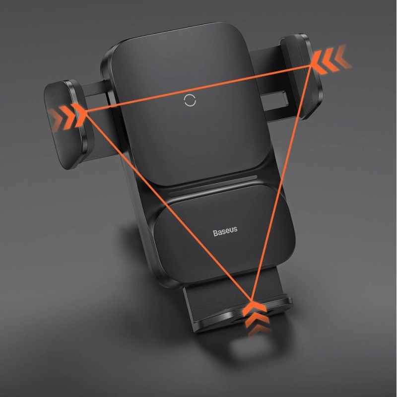Baseus Wisdom Auto Alignment Držák do Auta s Bezdrátový nabíjením 15W (Air Outlet) Black