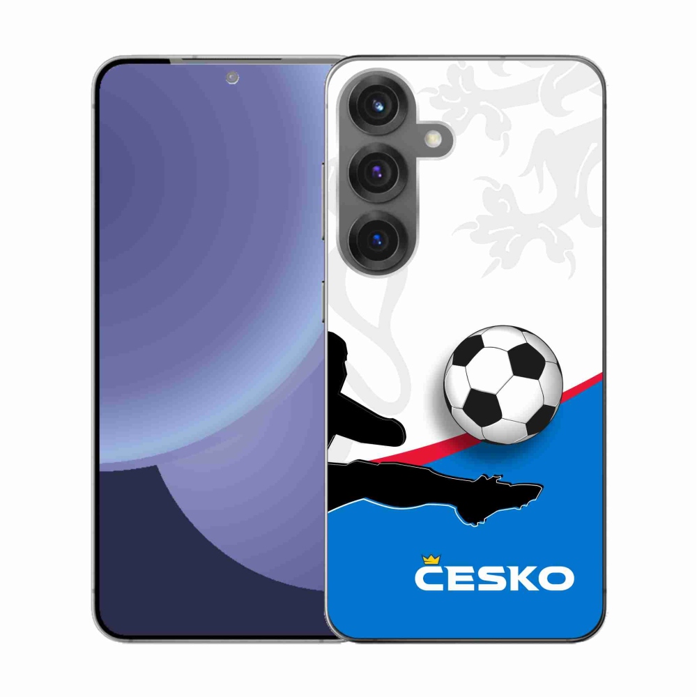 Gelový kryt mmCase na Samsung Galaxy S25 - fotbal Česko 3