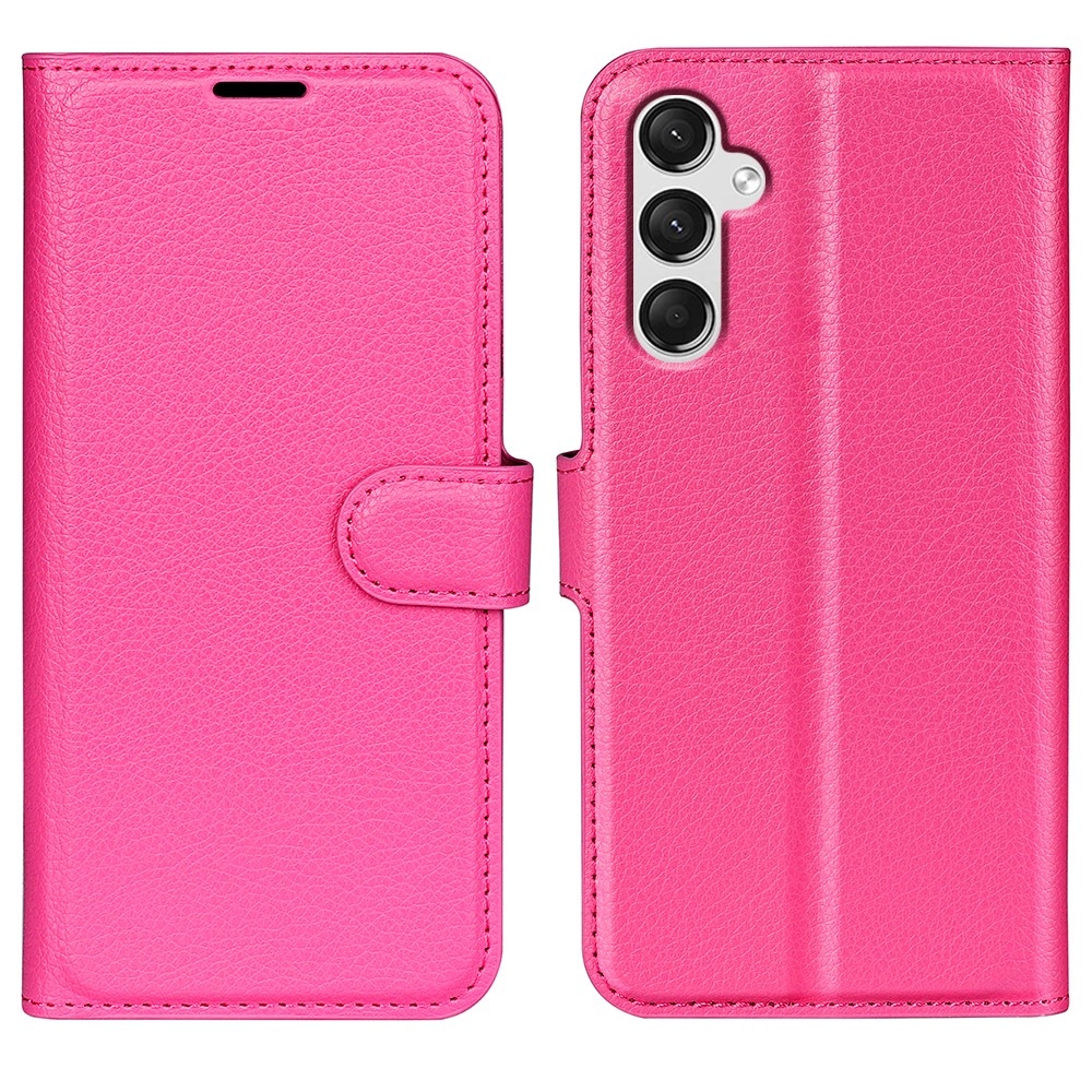 Litchi knížkové pouzdro na Samsung Galaxy A25 5G - rose
