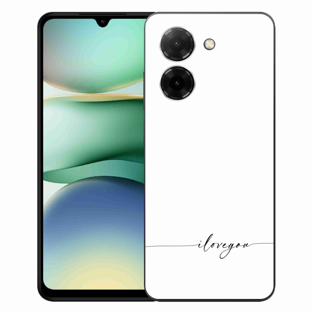 Gelový kryt mmCase na Xiaomi Redmi A5 (171.7x77.8x8.3mm) - I love you bílé pozadí