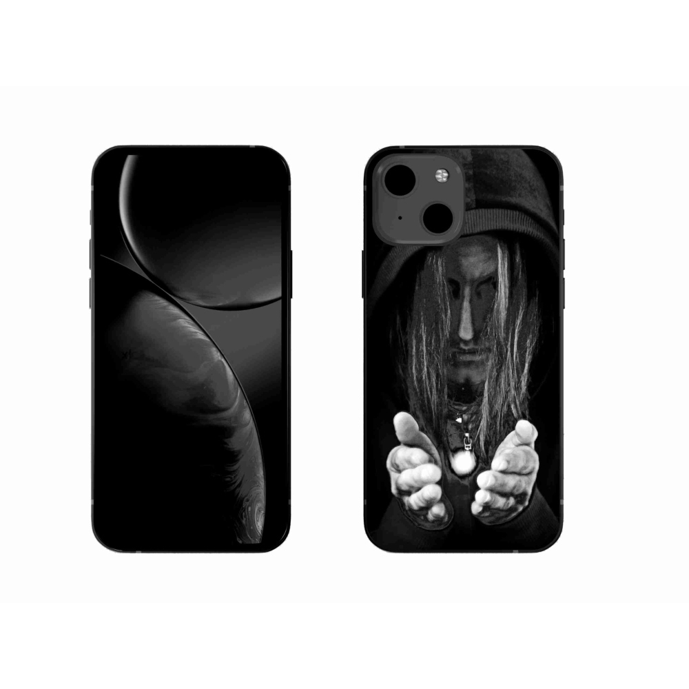 Gelový kryt mmCase na iPhone 13 - tajemná osoba