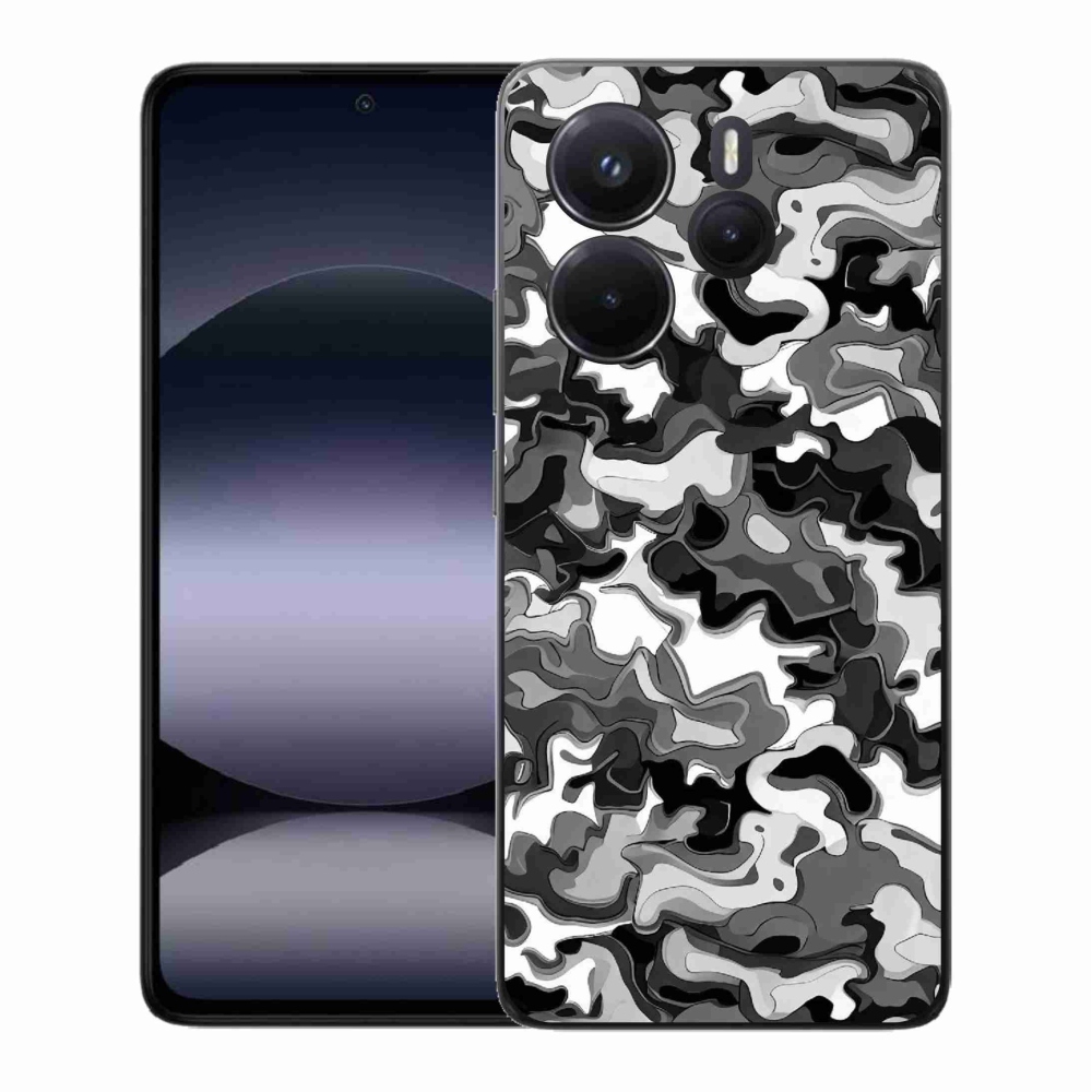 Gelový kryt mmCase na Xiaomi Redmi Note 14 - maskáčový vzor 3