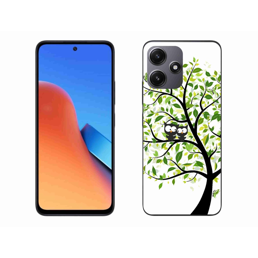 Gelový kryt mmCase na Xiaomi Redmi 12 5G - sovičky na stromě