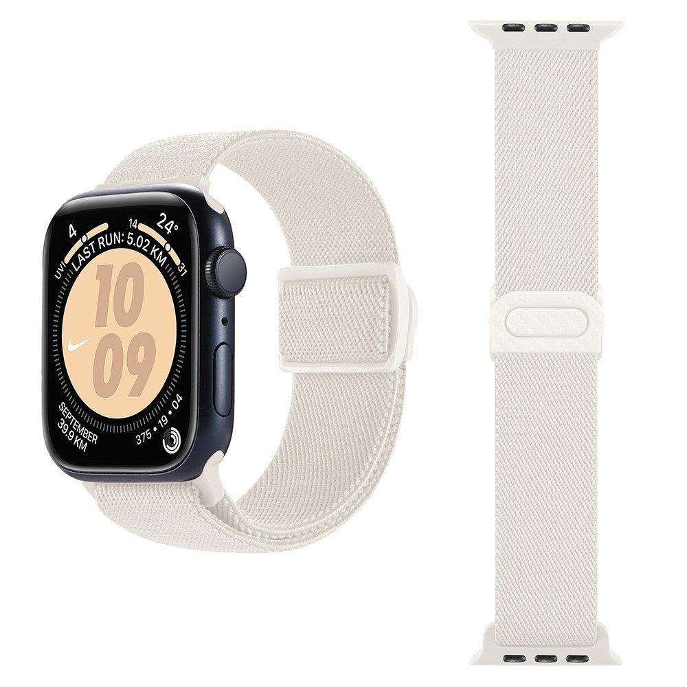 Gradient nylonový řemínek na Apple Watch Ultra/Ultra 2 49mm/SE/SE 2022/2023 44mm/9/8/7 45mm/6/5/4 44mm/3/2/1 42 mm - béžový