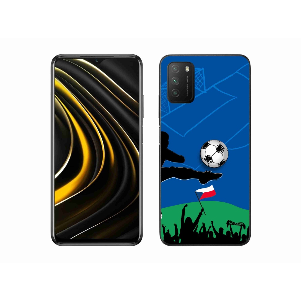 Gelový kryt mmCase na Xiaomi Poco M3 - fanoušci fotbalu