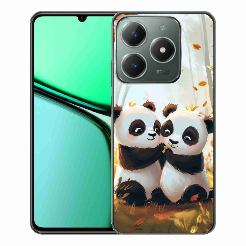 Gelový kryt mmCase na Realme C61 - pandy