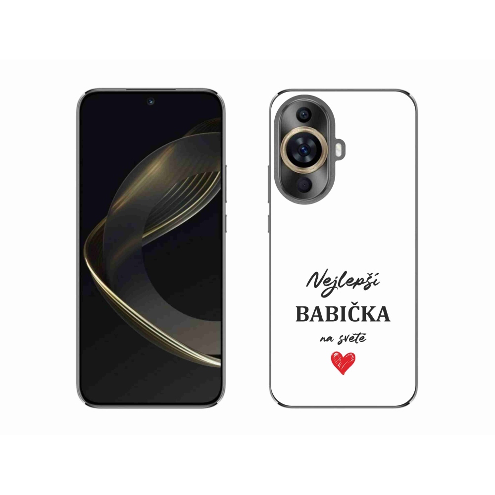 Gelový kryt mmCase na Huawei Nova 11 - nejlepší babička 1 bílé pozadí