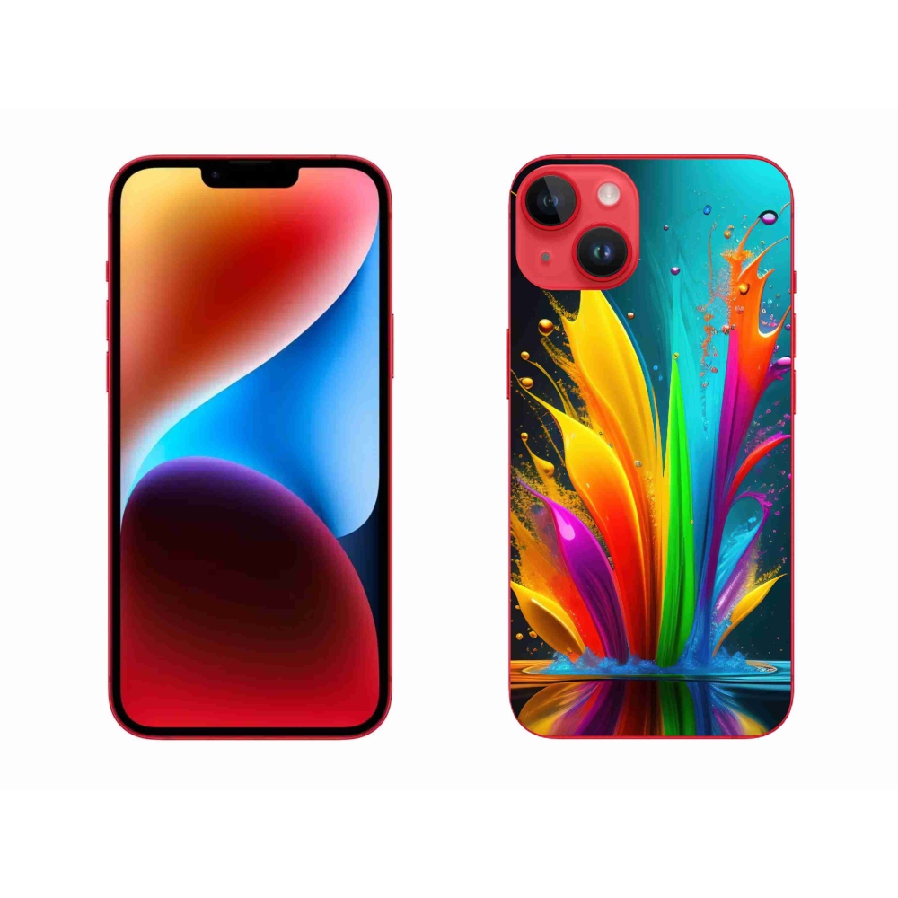 Gelový kryt mmCase na iPhone 14 Plus - abstraktní motiv 1
