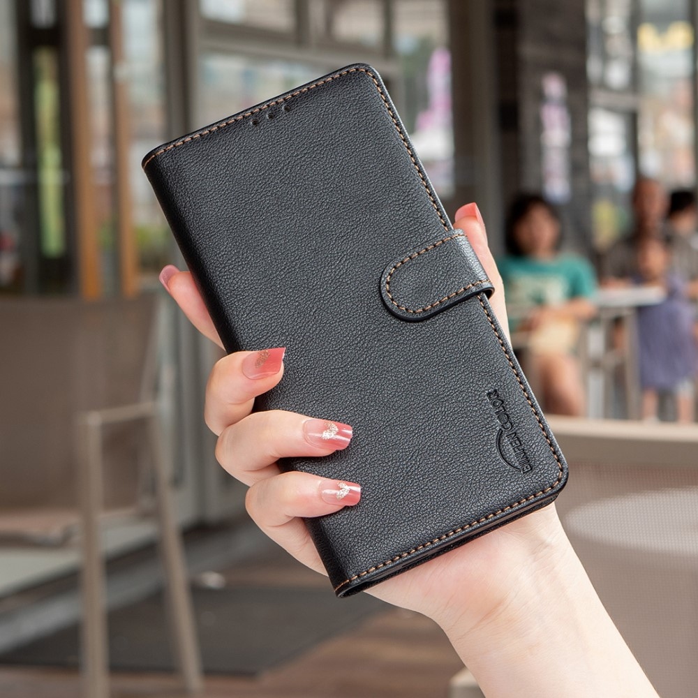 BINFEN knížkové pouzdro na Xiaomi Redmi Note 14 Pro 5G/Poco X7 5G/Note 14 Pro+ 5G - černé