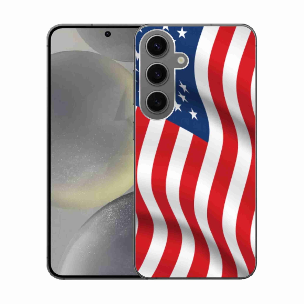 Gelový kryt mmCase na Samsung Galaxy S24 - USA vlajka