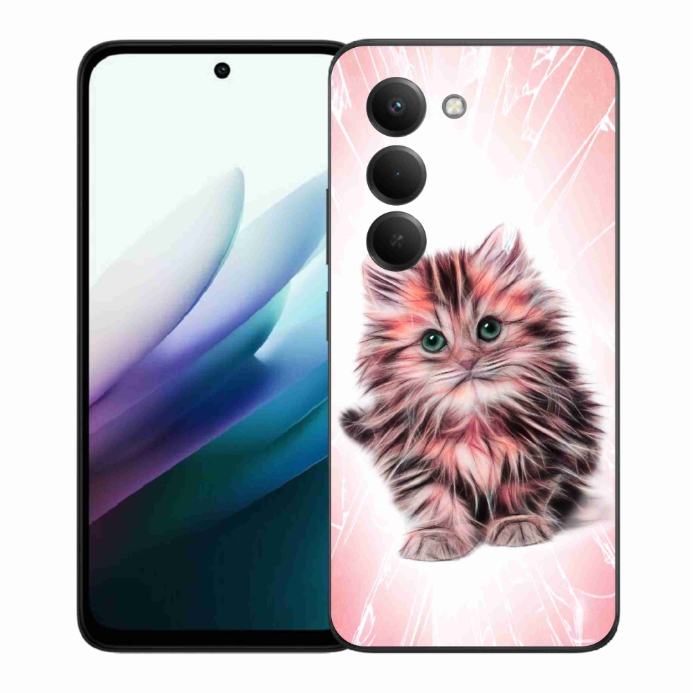 Gelový kryt mmCase na Xiaomi Redmi 15 4G/5G (171mm) - roztomilé kotě