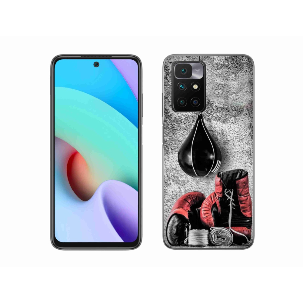 Gelový kryt mmCase na Xiaomi Redmi 10/Redmi 10 (2022) - boxovací pytel a rukavice