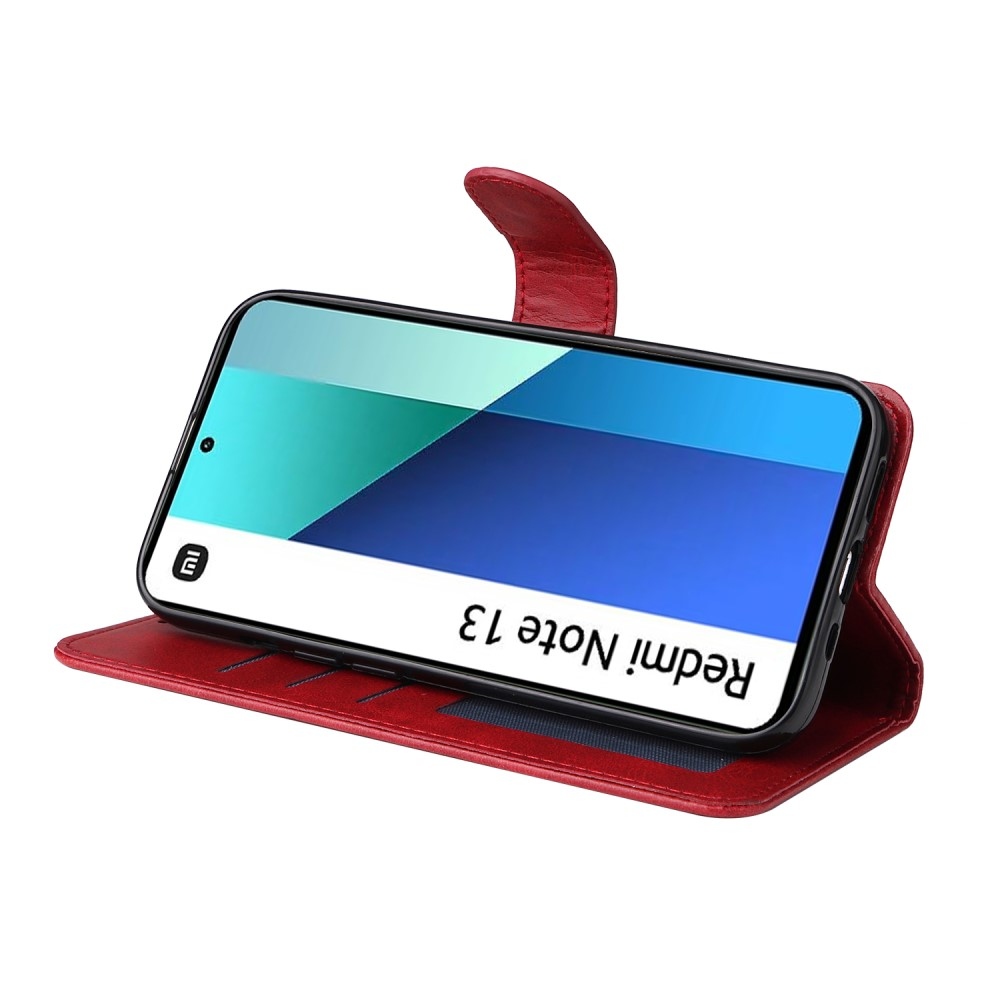 Wallet knížkové pouzdro na Xiaomi Redmi Note 13 - červené