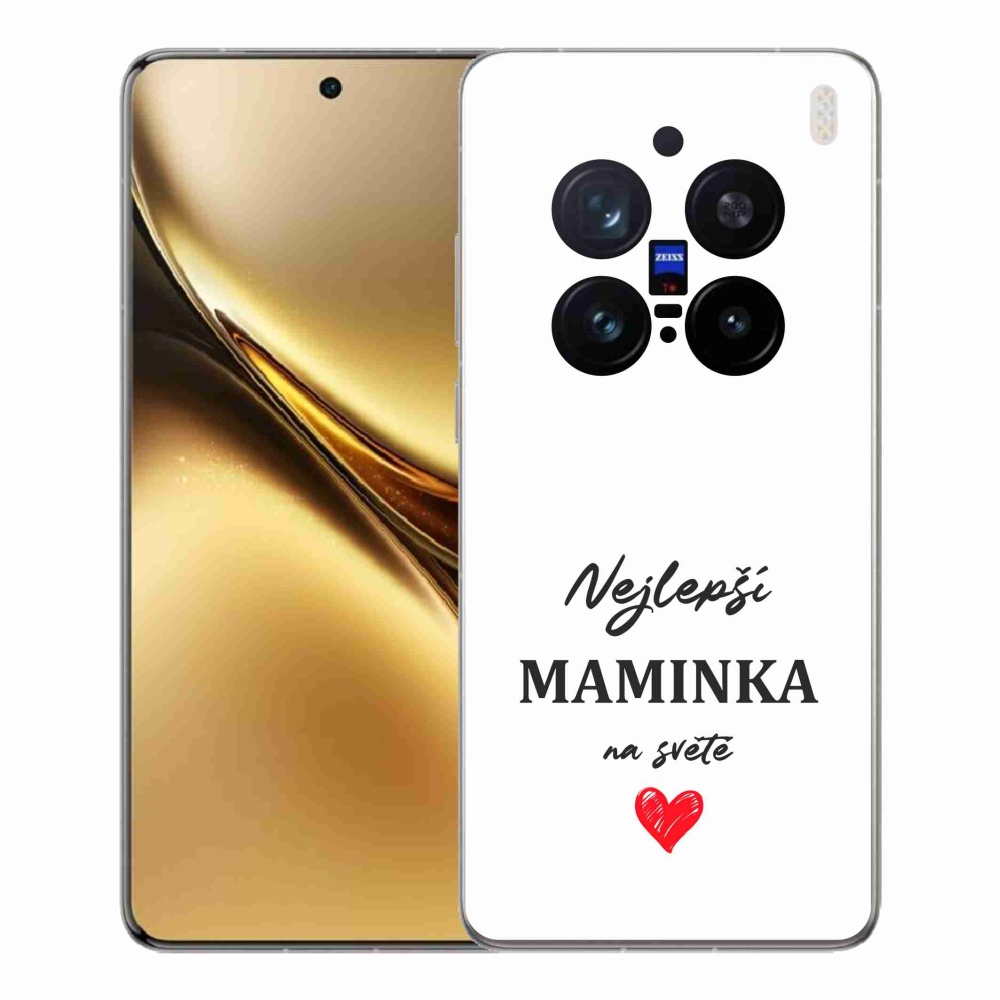 Gelový kryt mmCase na Vivo X200 Pro 5G - nejlepší maminka 1 bílé pozadí