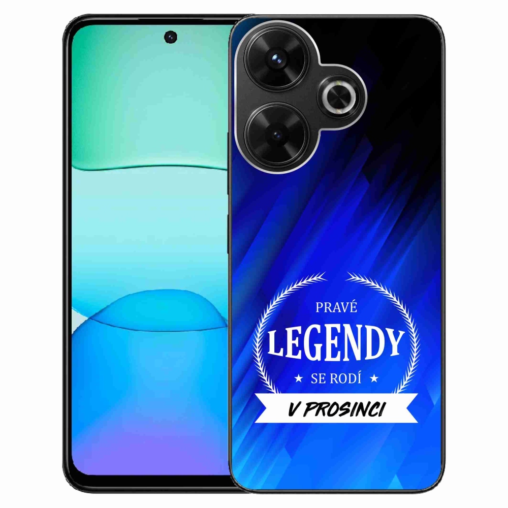 Gelový kryt mmCase na Xiaomi Redmi 13 4G/Poco M6 4G  - legendy v prosinci modré pozadí