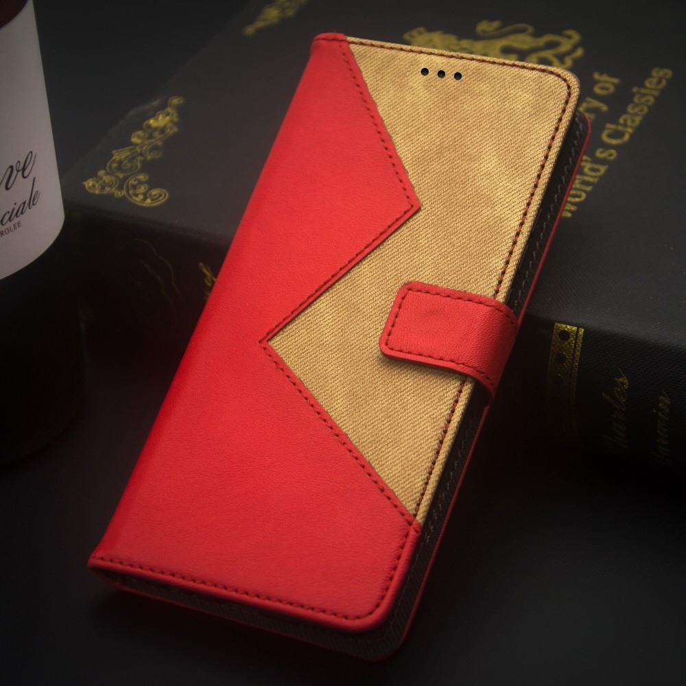 IDEWEI knížkové pouzdro na Realme Note 50 - červené